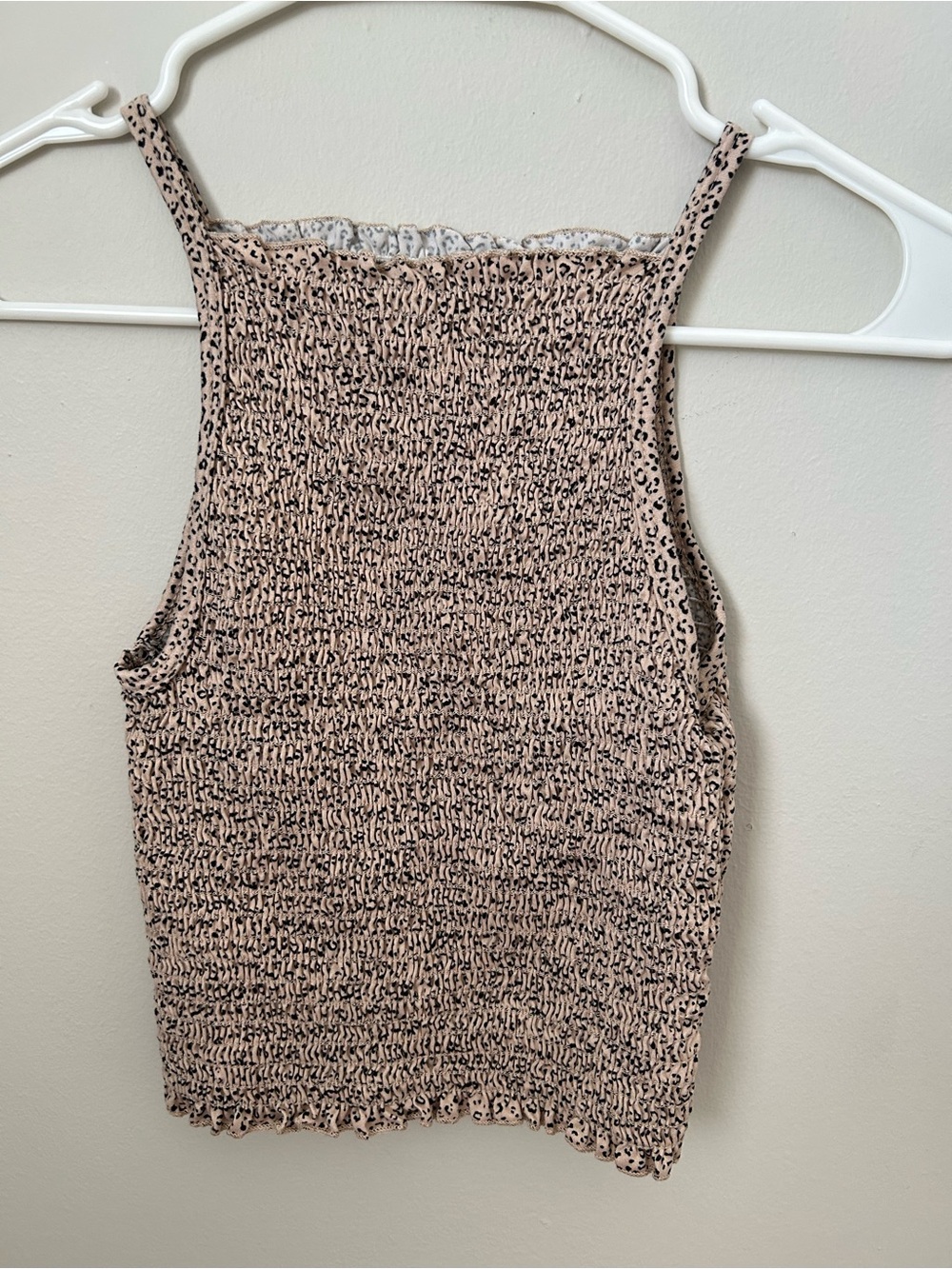 gaze animal print cropped tank in XS